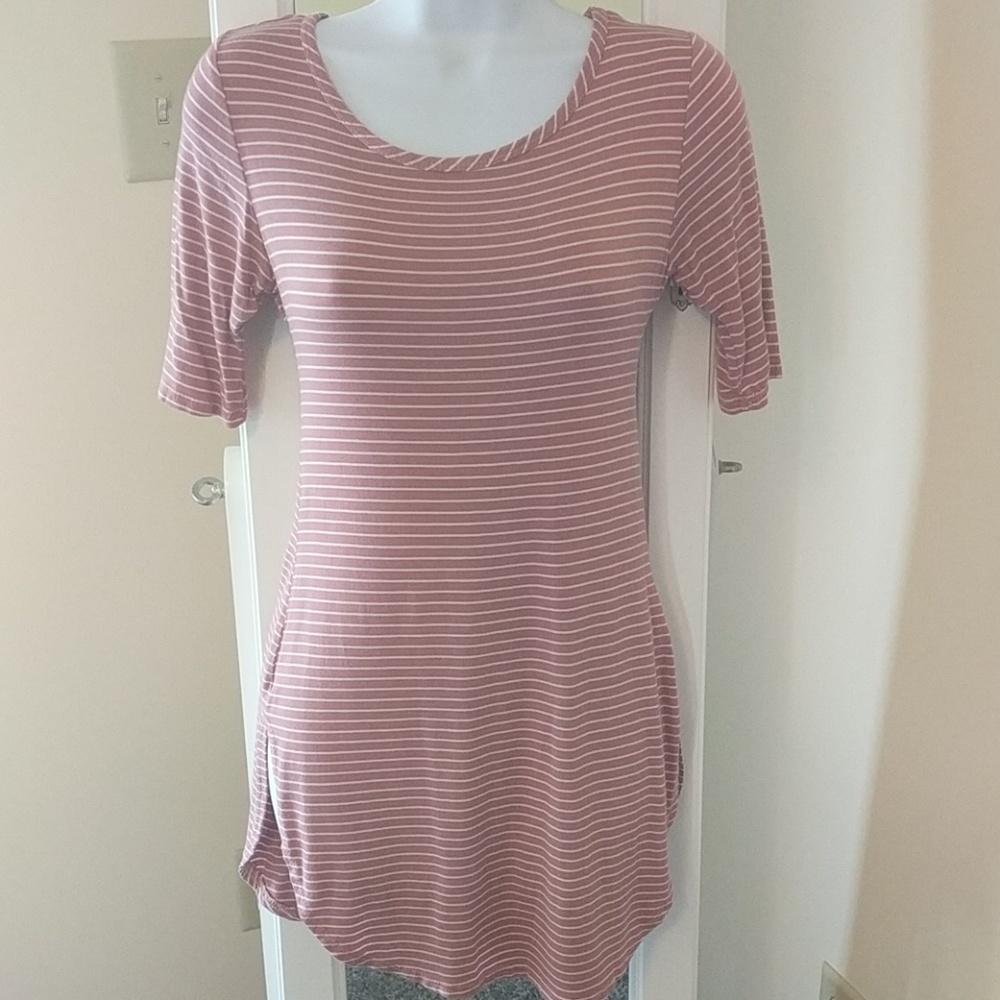 Rose Striped Tunic